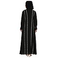 Designer Shrug  abaya combo- Black-White